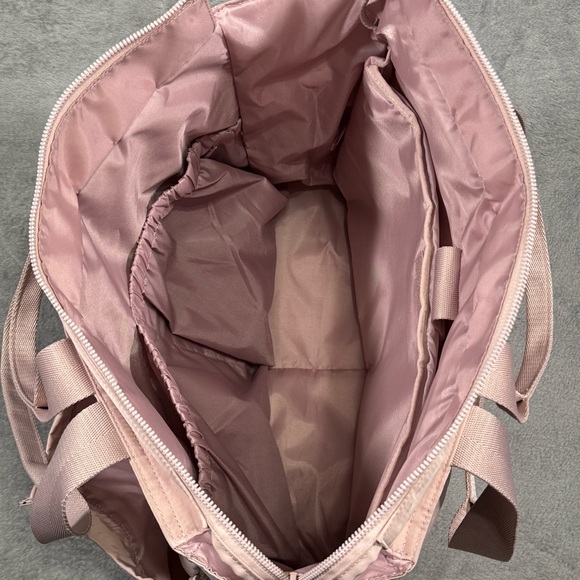 Beis The Sport Carryall Atlas Pink Gym Travel Laptop Tote Multi Pocket Bag - Picture 10 of 14